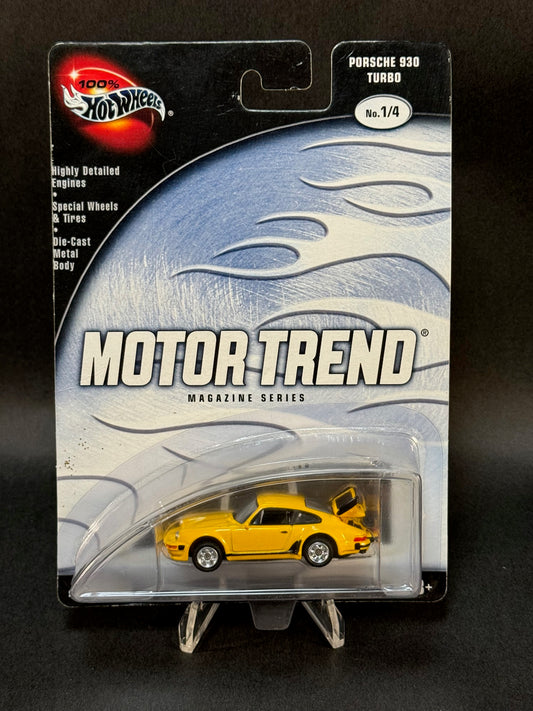 2002 Hot Wheels Motor Trend Magazine Series #1 Porsche 930 Turbo, Yellow