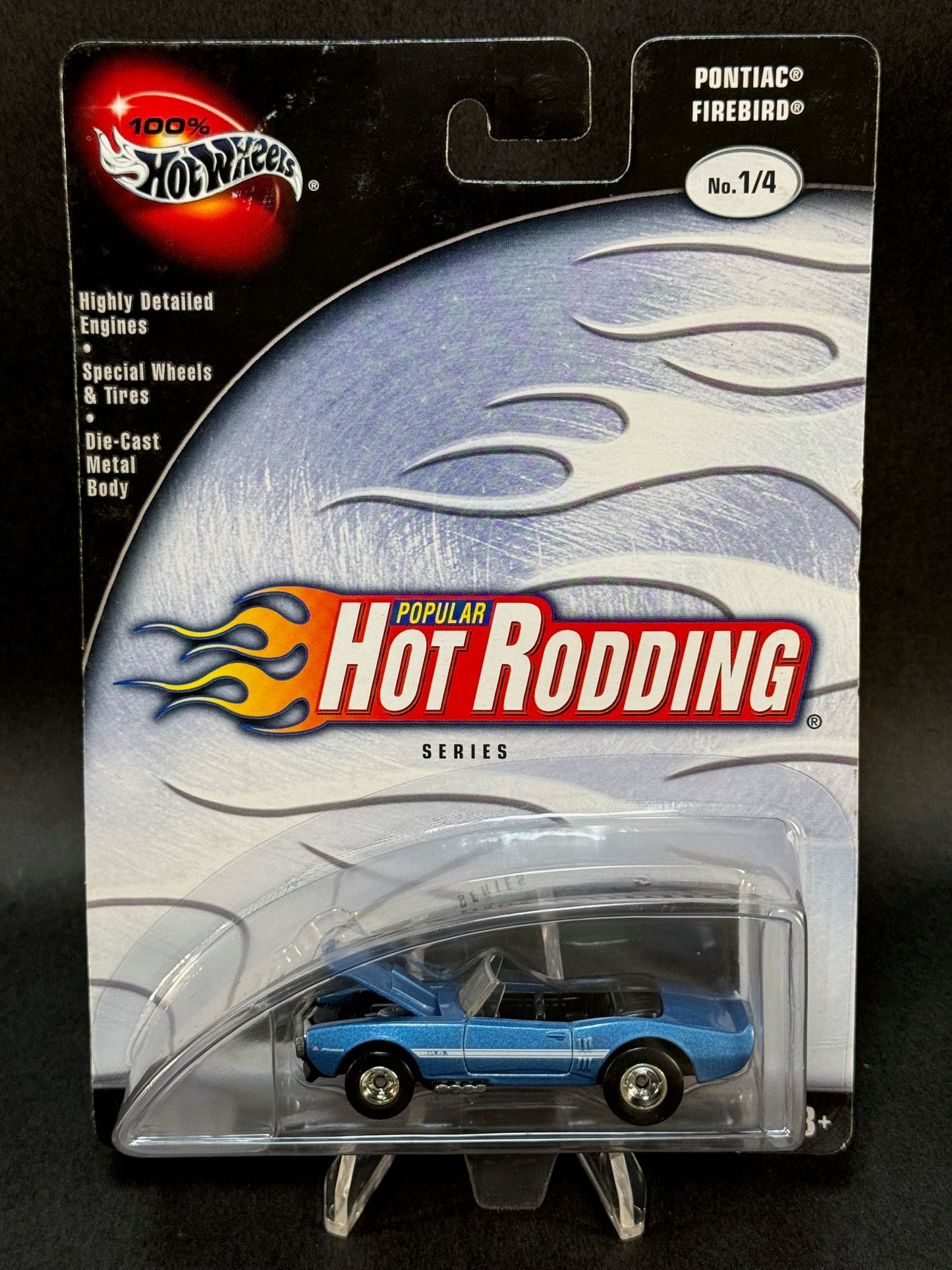 2002 Hot Wheels Popular Hot Rodding Series #1 Pontiac Firebird, Blue