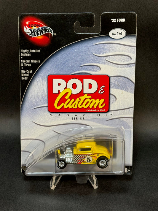 2002 Hot Wheels Rod & Custom Magazine Series #1 '32 Ford, Yellow