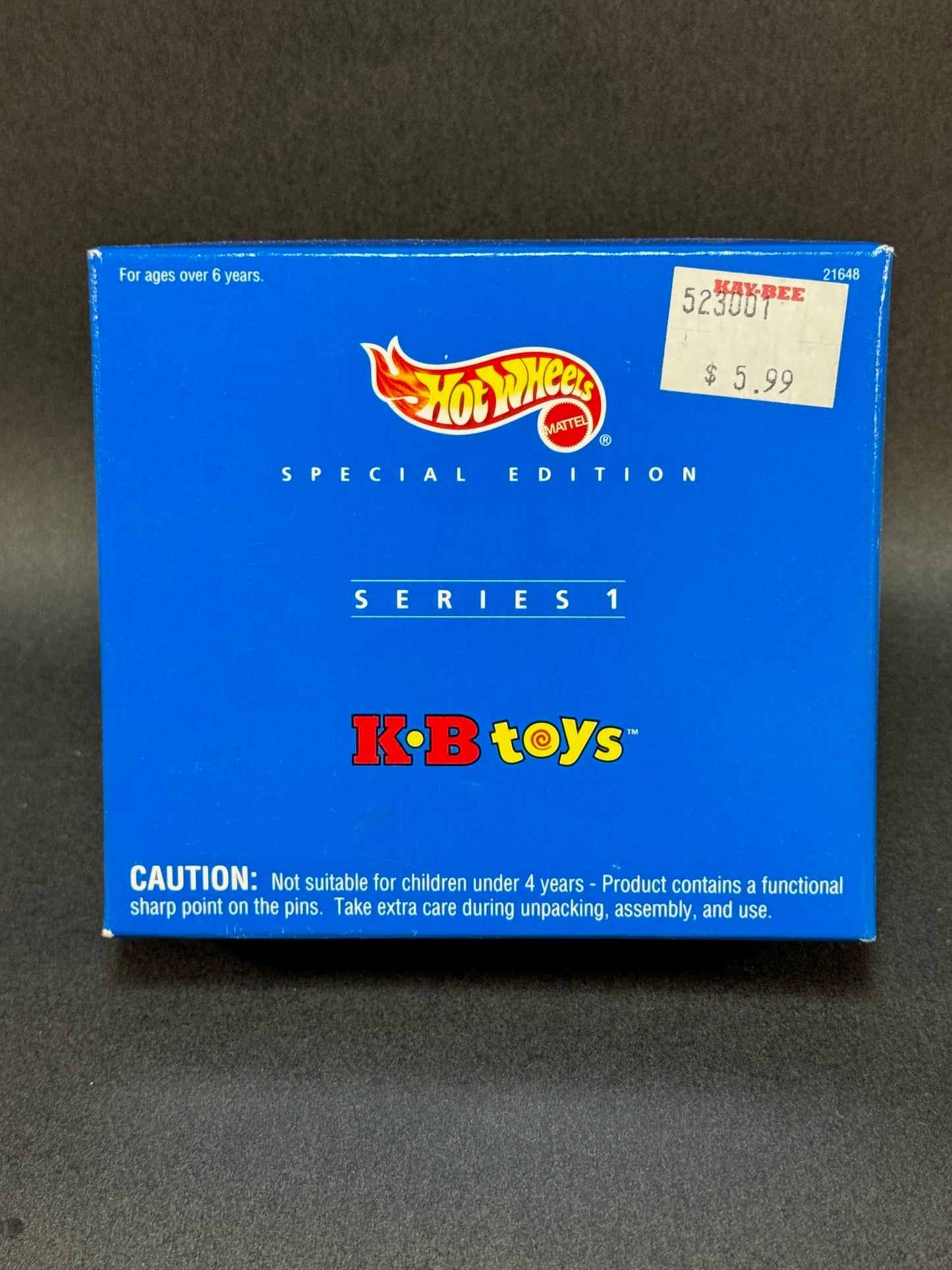 1998 Hot Wheels KB Toys Special Edition Series 1 Sweet 16, Blue 30th Anniversary