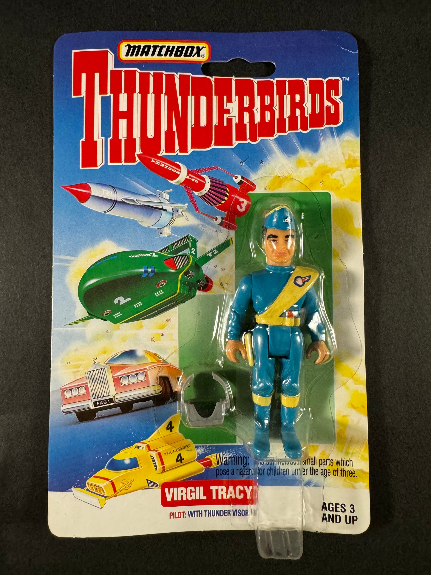 Matchbox THUNDERBIRDS- Pilot Virgil Tracy with Thunder Visor