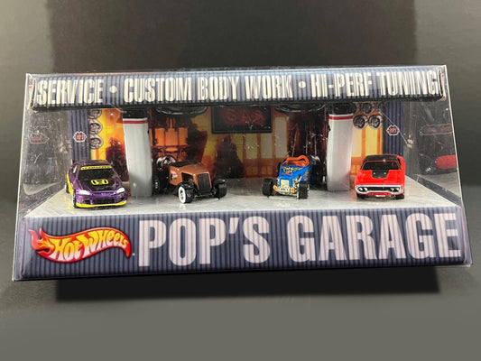 2001 Hot Wheels Pop's Garage 4 Car Set