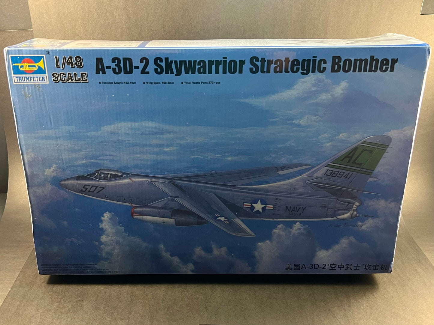 Trumpeter Model Kit 02868 1:48 Scale A-3D-2 Skywarrior Strategic Bomber