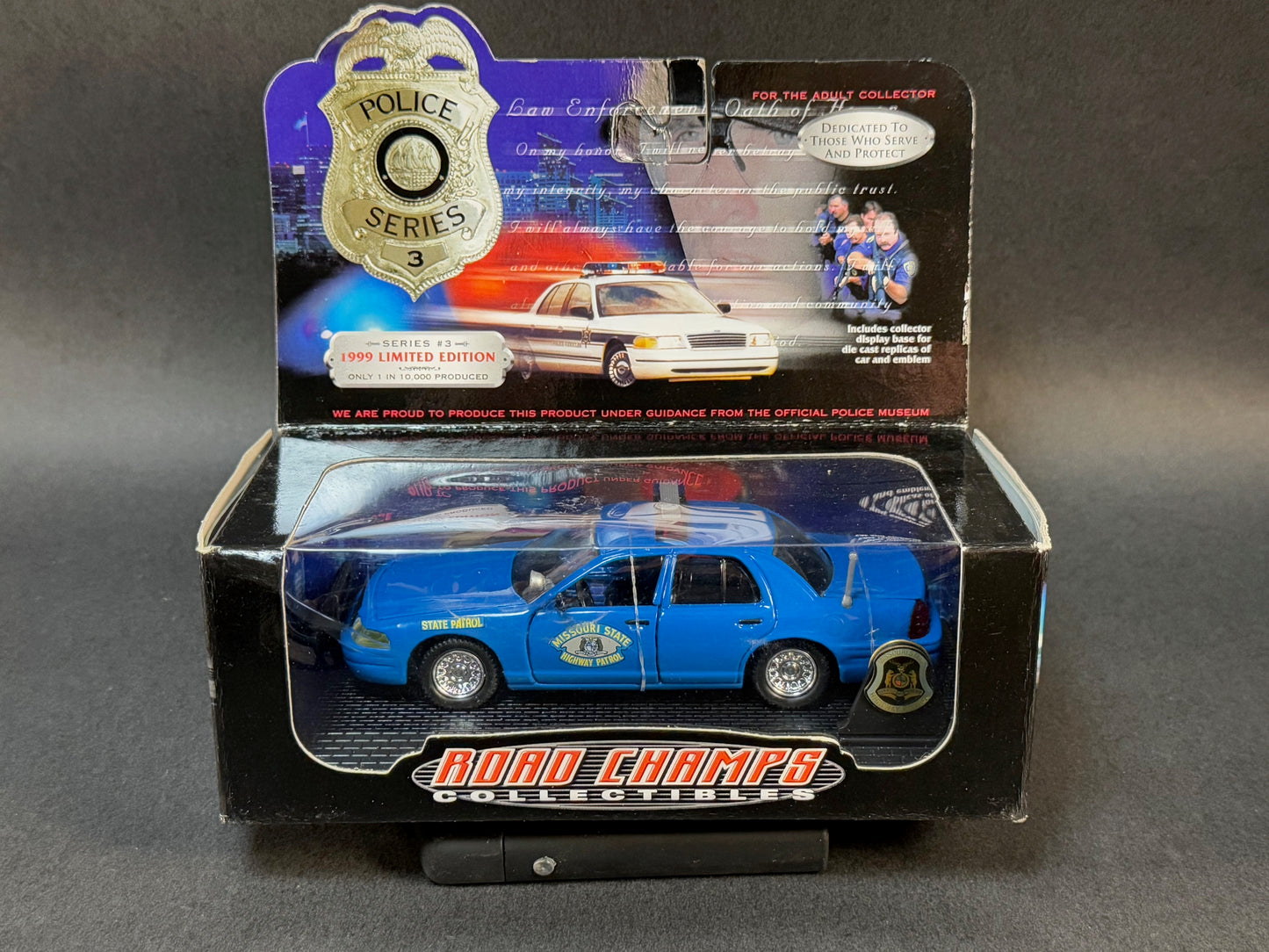 1999 Road Champs Collectibles Police Series 3 Missouri State Highway Patrol, Blue