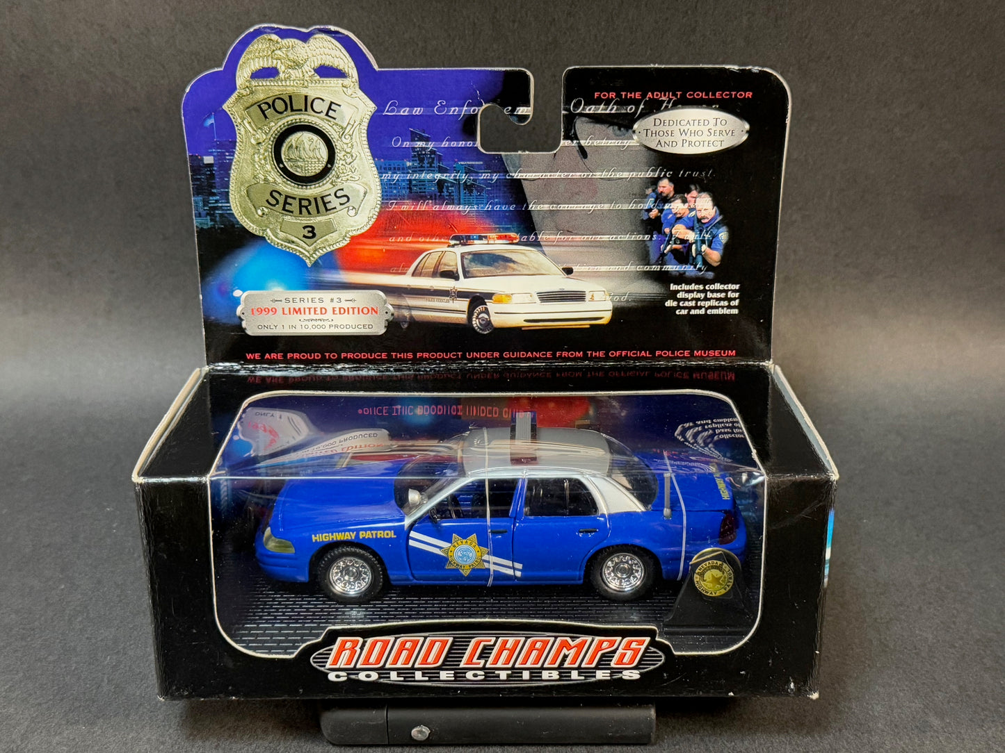 1999 Road Champs Collectibles Police Series 3 Nevada Highway Patrol, Blue