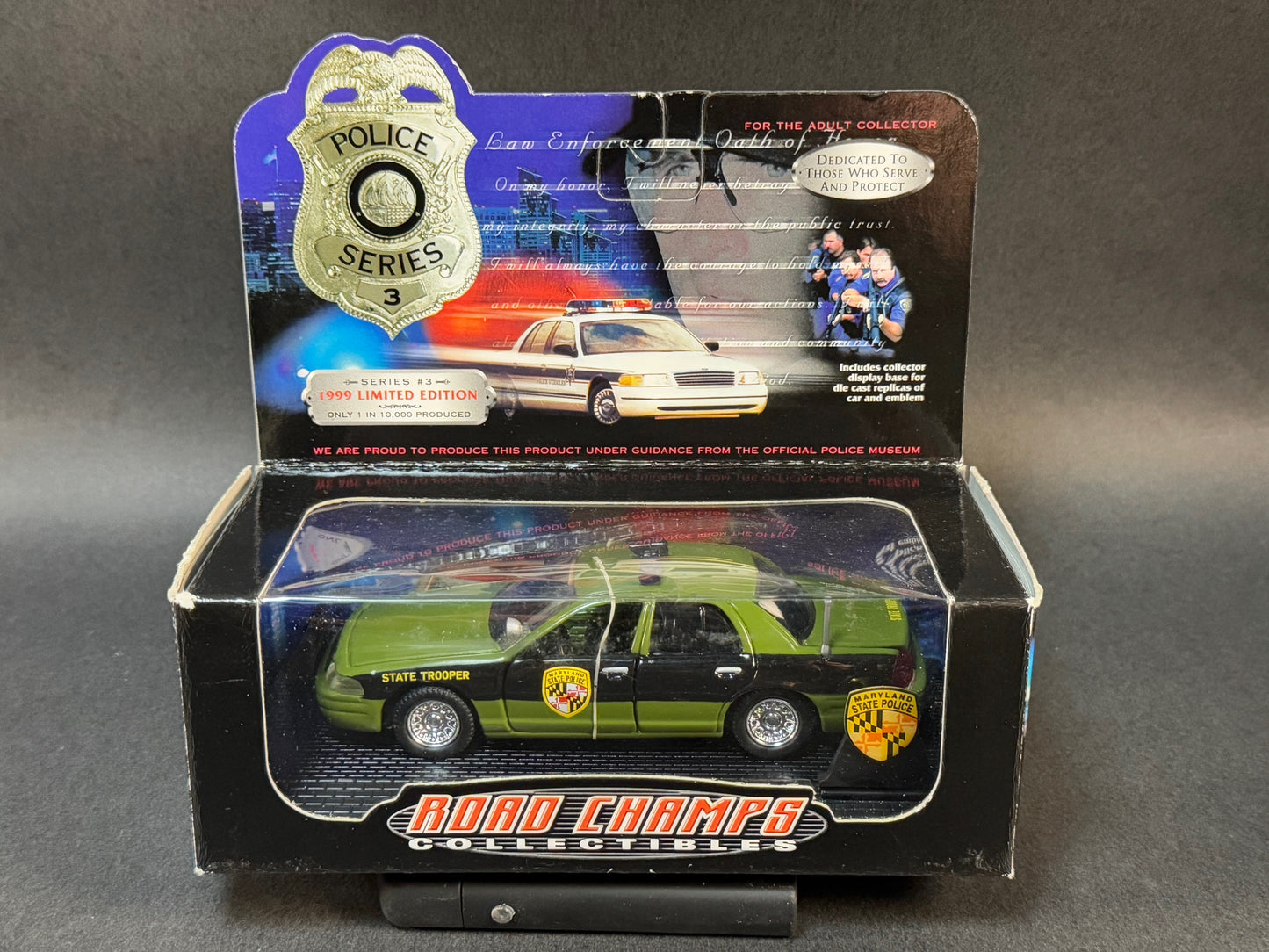 1999 Road Champs Collectibles Police Series 3 Maryland State Police, Green