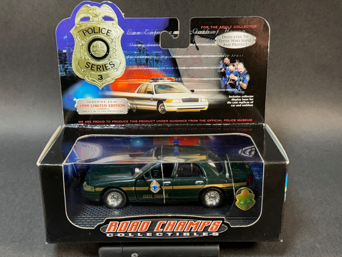 1999 Road Champs Collectibles Police Series 3 Vermont State Police, Green