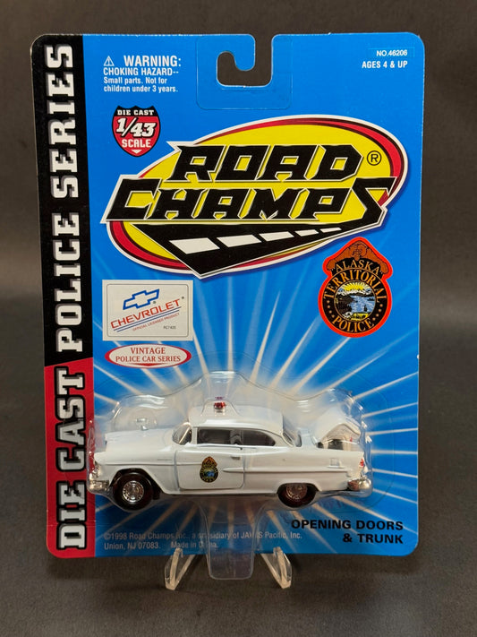 1998 Road Champs Vintage Police Car Series 1:43 Alaska Territorial Police, White