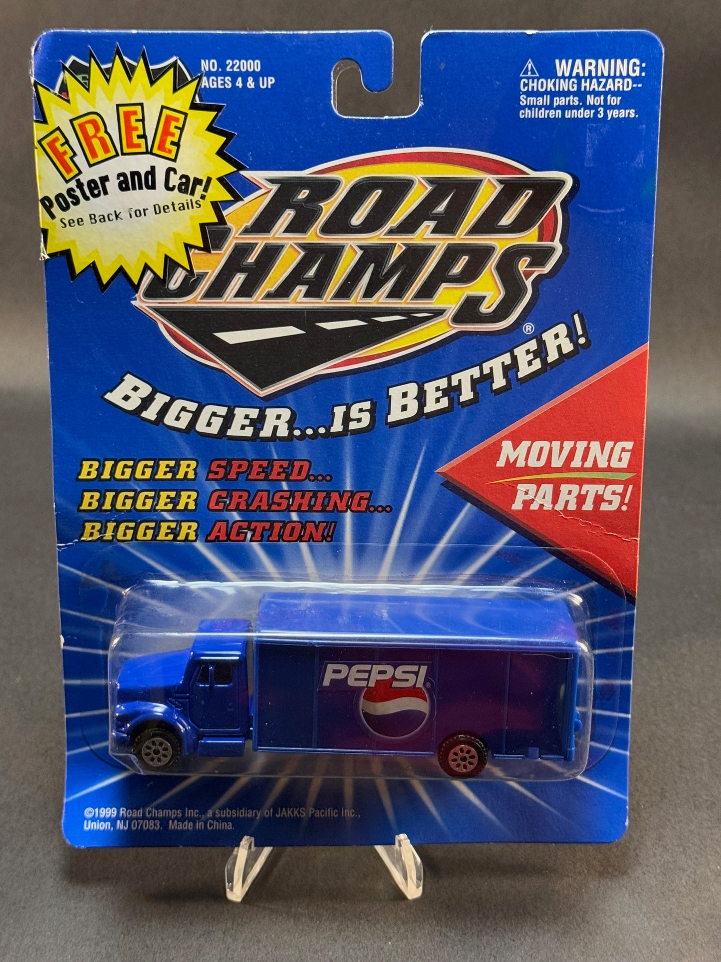 1999 Road Champs 1:43 Pepsi Delivery Truck, Blue