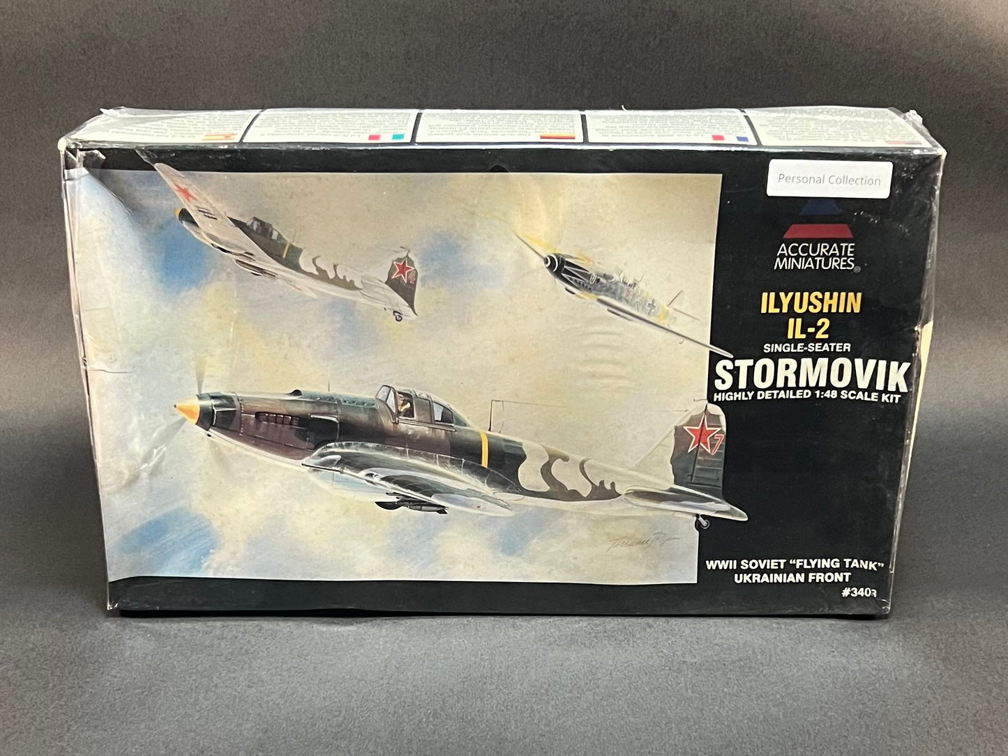 Accurate Miniatures Model Kit 3408 1:48 Scale Ilyushin IL-2 Single Seater Stormovik