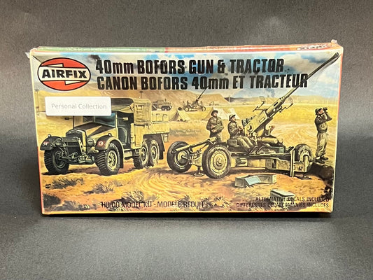 Airfix Model Kit 02314-2 HO Scale 40mm Bofors Gun & Tractor