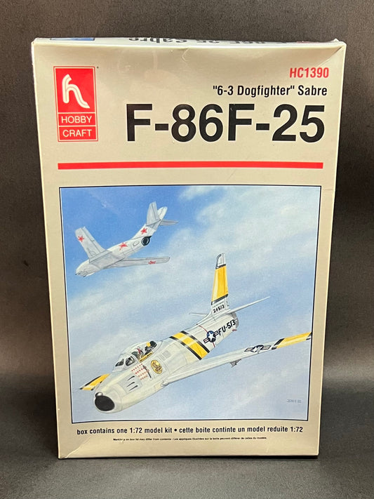 Hobby Craft Model Kit HC1390 1:72 Scale F-86F-25 "6-3 Dogfighter" Sabre