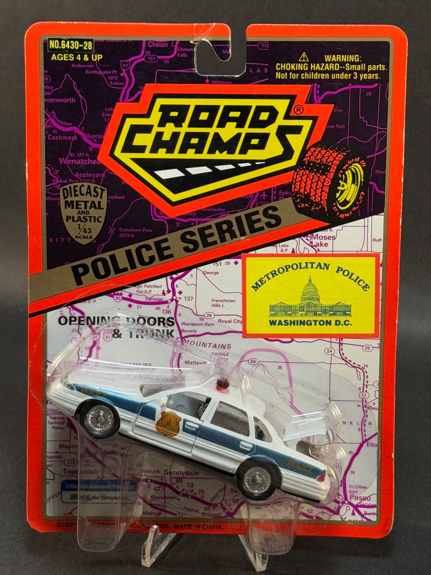 1995 Road Champs State Police Collector's Series Washington D.C. Metropolitan Police, White