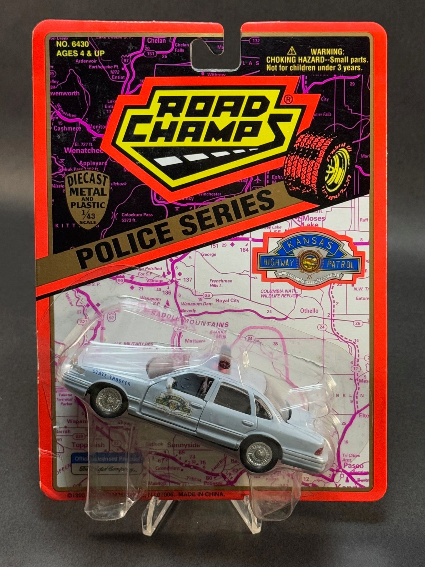 1995 Road Champs State Police Collector's Series Kansas Highway Patrol, Light Blue