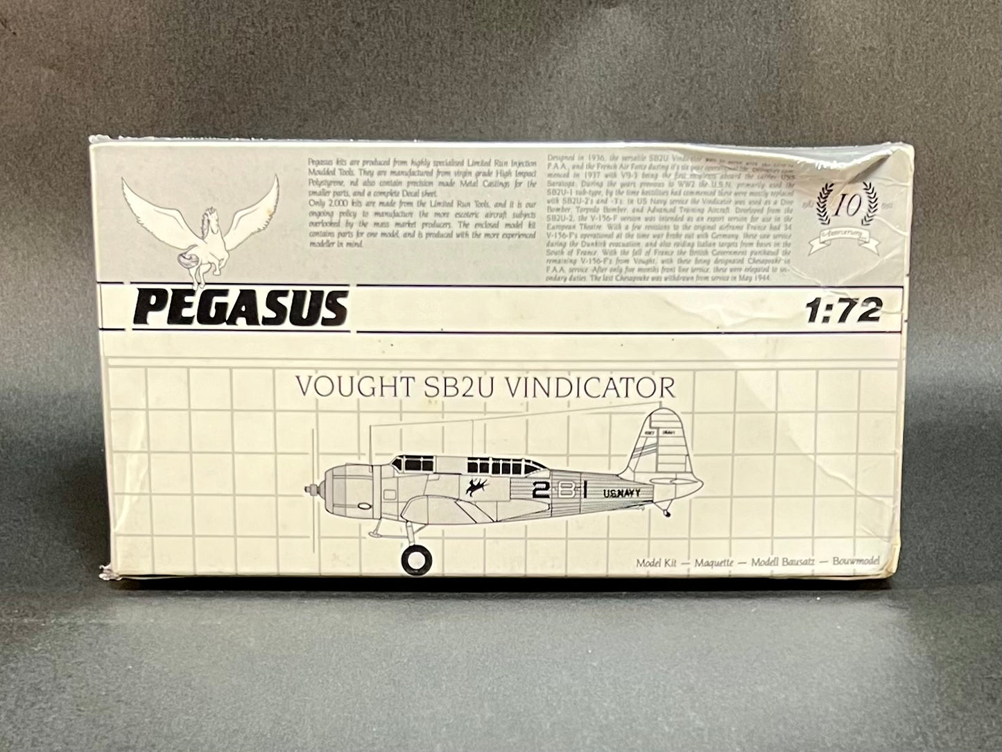 Pegasus Model Kit 3004 1:72 Scale Vought SB2U Vindicator