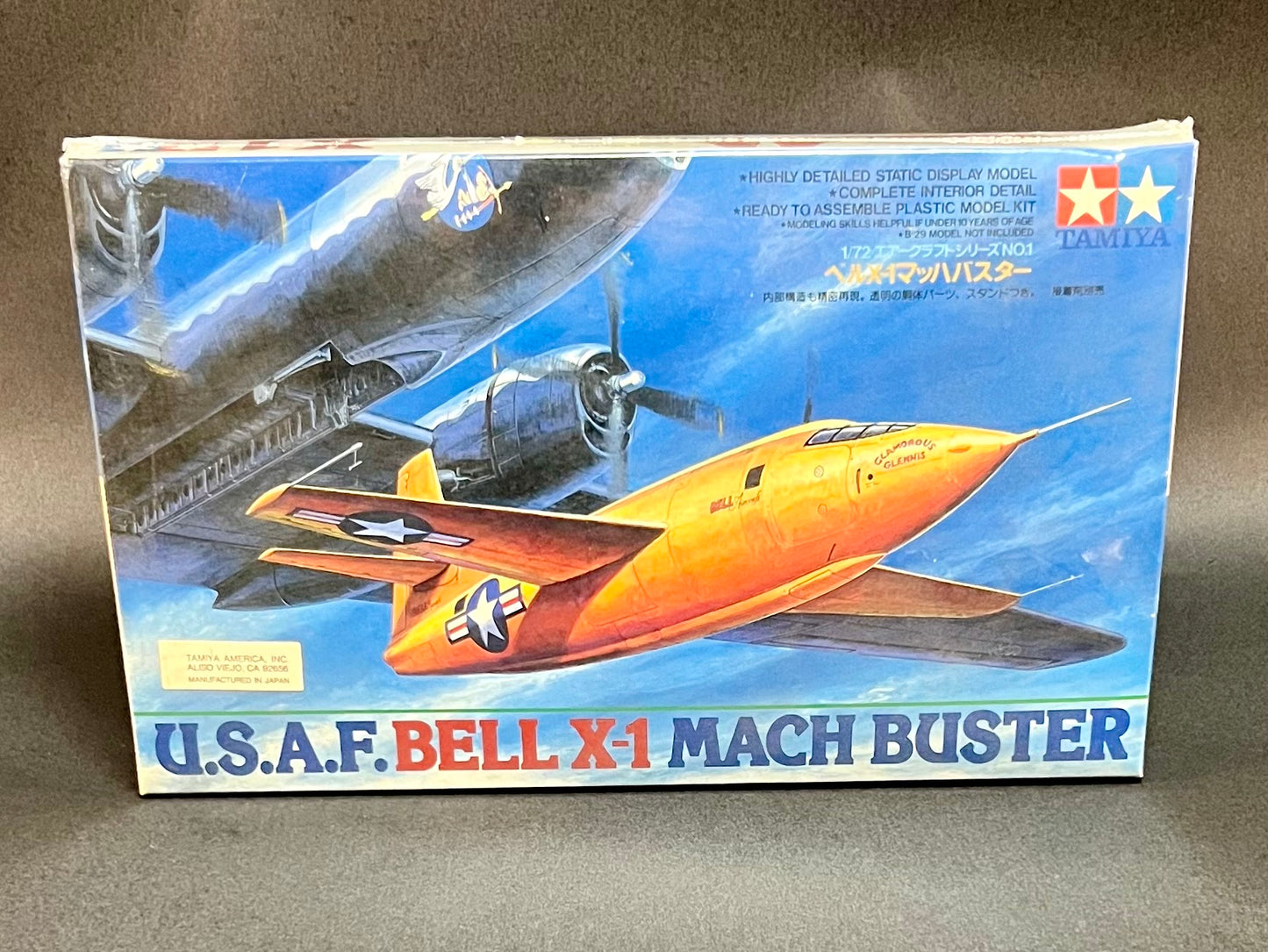 Tamiya Model Kit 60601 1:72 Scale USAF Bell X-1 Mach Buster