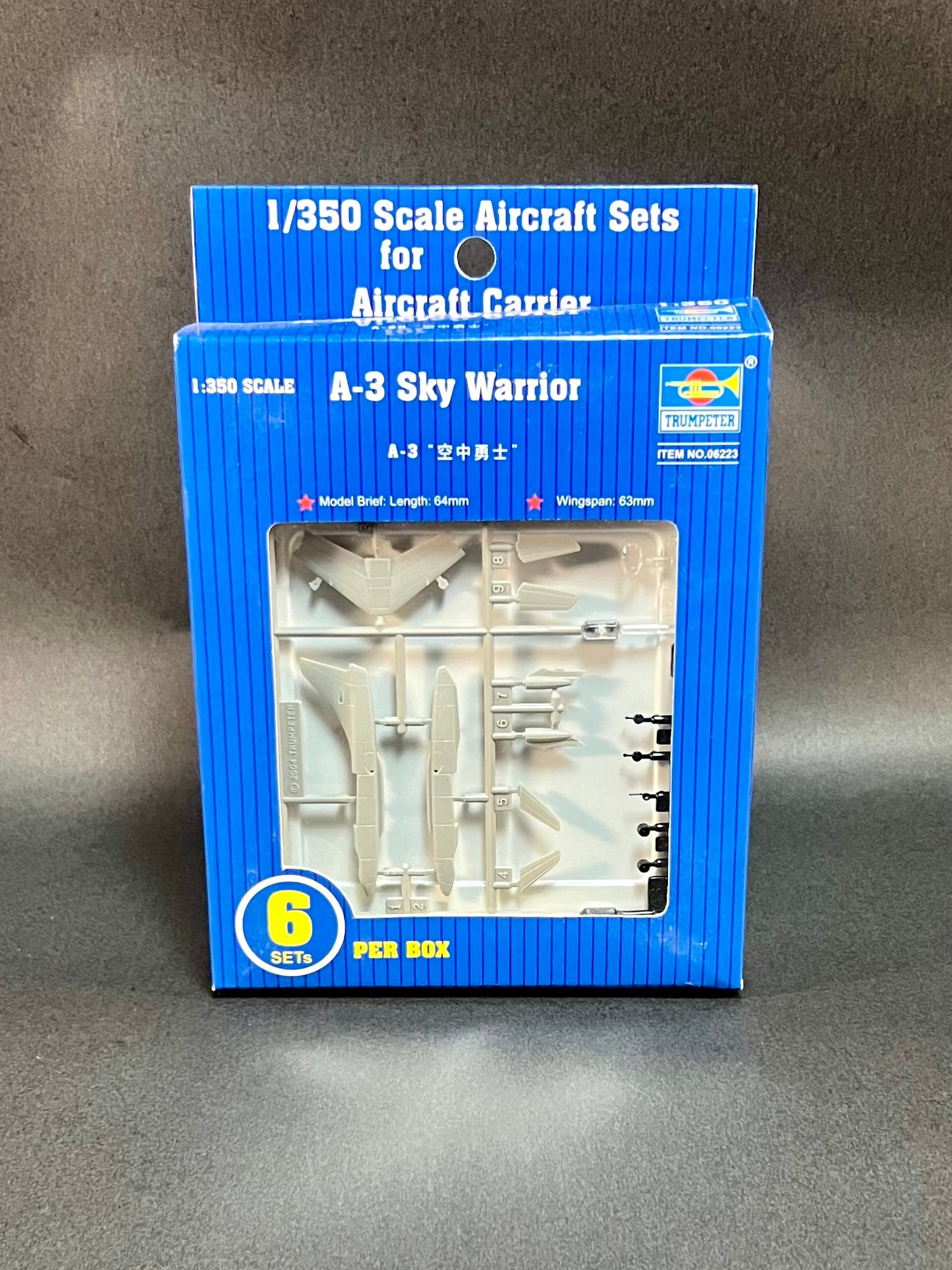 Trumpeter Model Kit 06223 1:350 Scale A-3 Sky Warrior 6 Sets