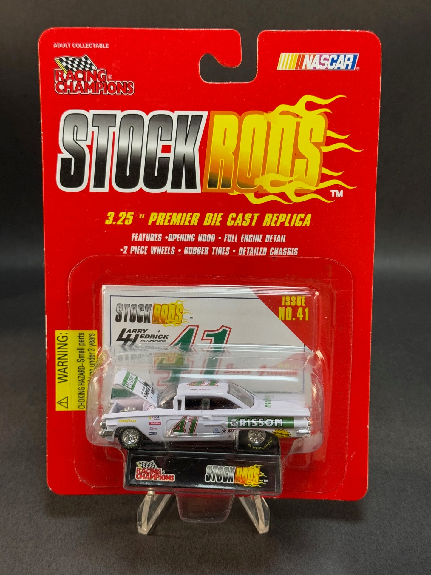 1997 Racing Champions NASCAR Stock Rods Issue No. 41 Larry Hendrick Grissom #41