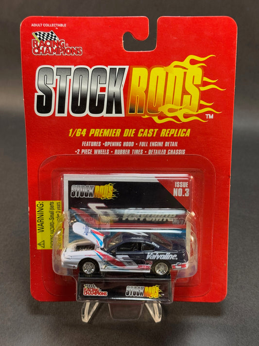 1997 Racing Champions NASCAR Stock Rods #3 Valvoline 6, Blue and White