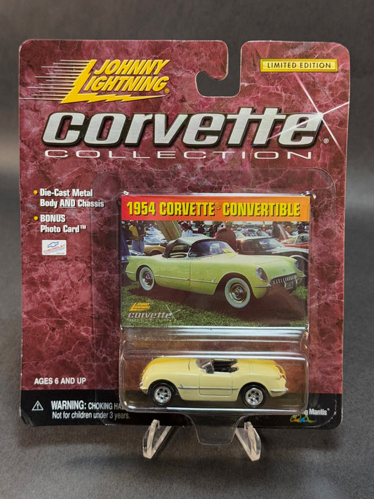 2000 Johnny Lightning Corvette Collection 1954 Corvette Convertible, Yellow