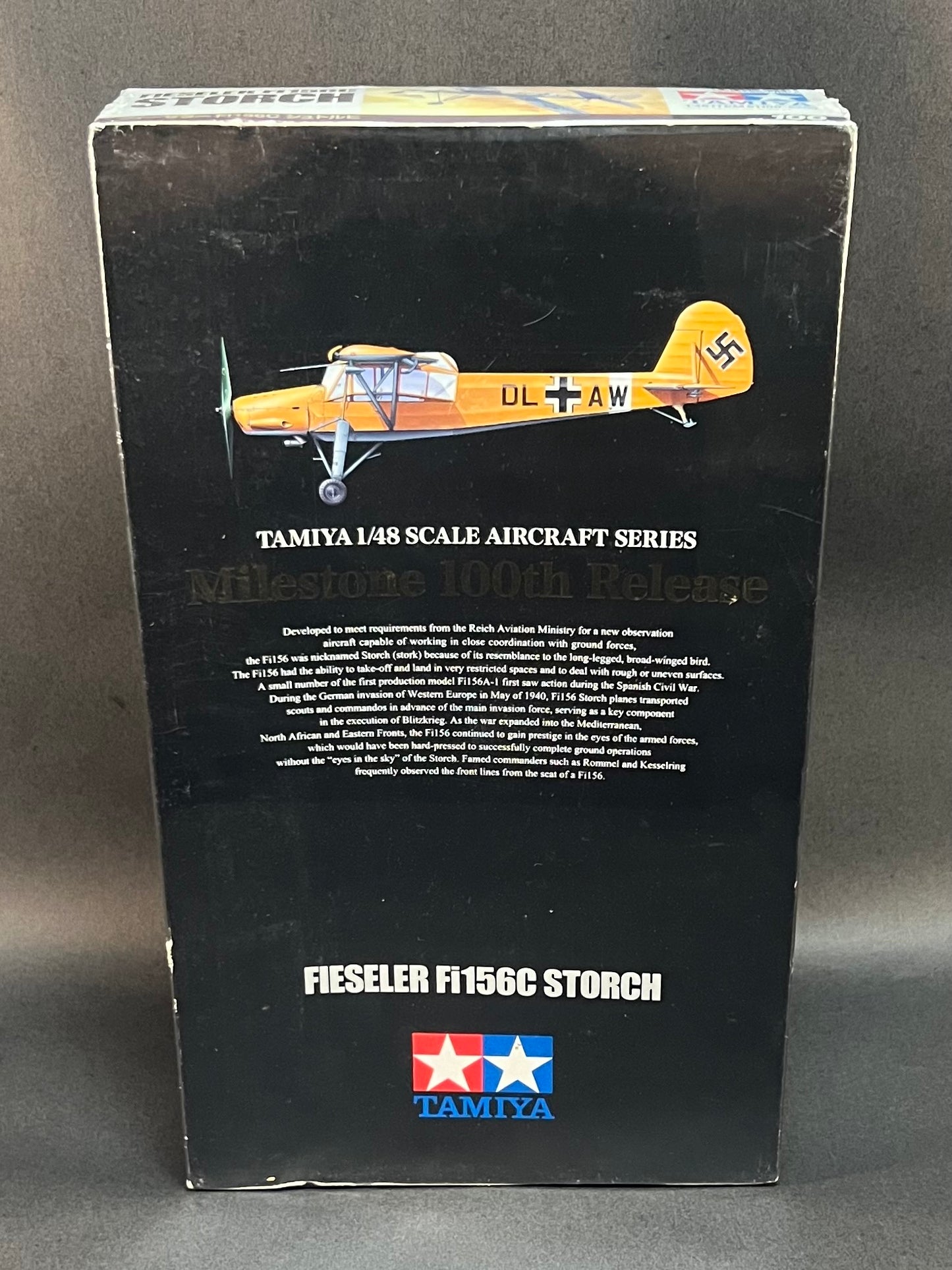 Tamiya Model Kit 61100 1:48 Scale Fieseler Fi156C Storch - Milestone 100th Release