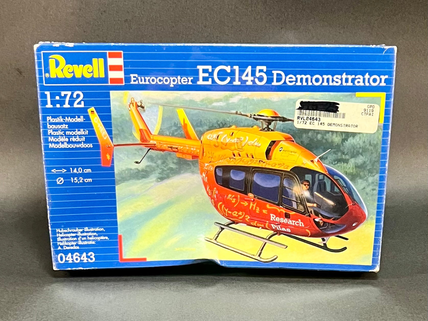 Revell Model Kit 04643 1:72 Scale Eurocopter EC145 Demonstrator