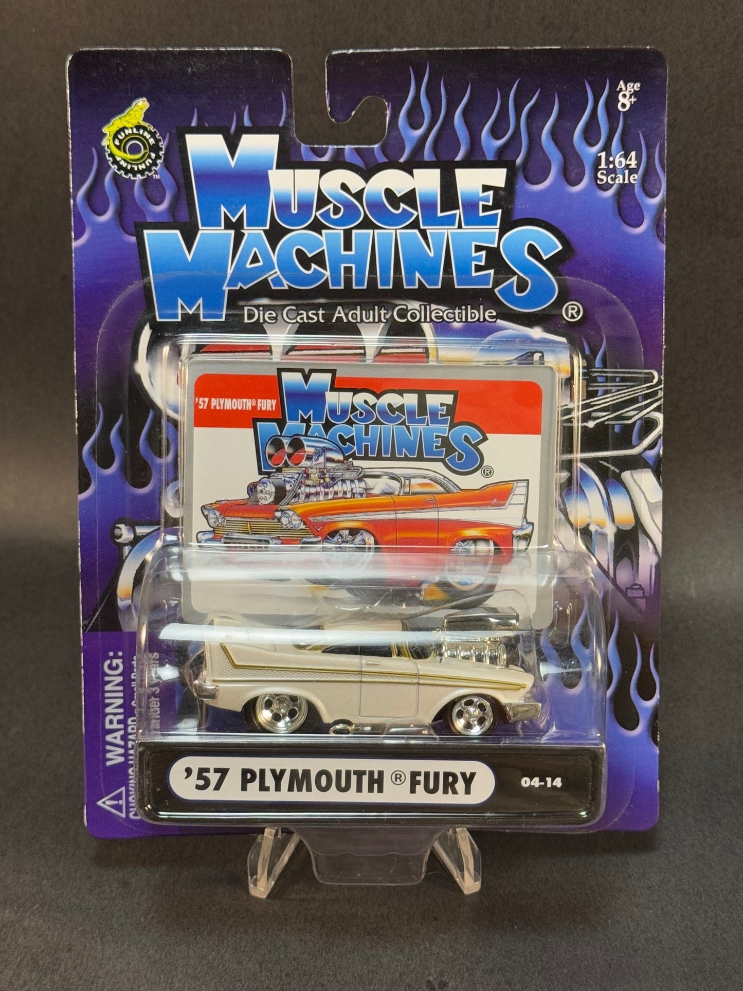 2004 Muscle Machines 04-14 '57 Plymouth Fury, White