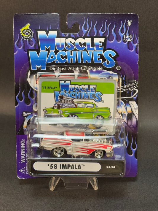 2004 Muscle Machines 04-23 '58 Impala, White