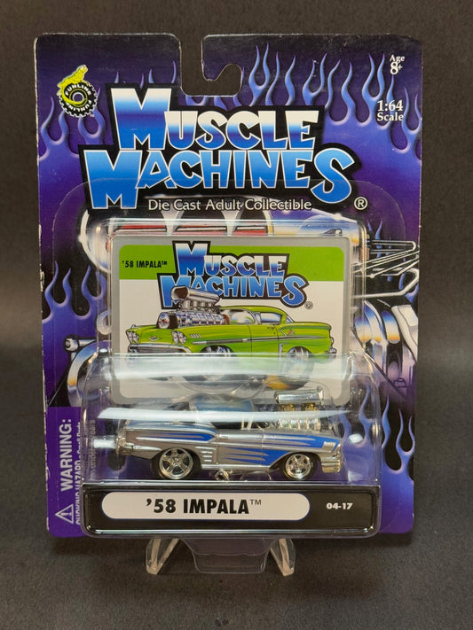 2004 Muscle Machines 04-17 '58 Impala, Silver