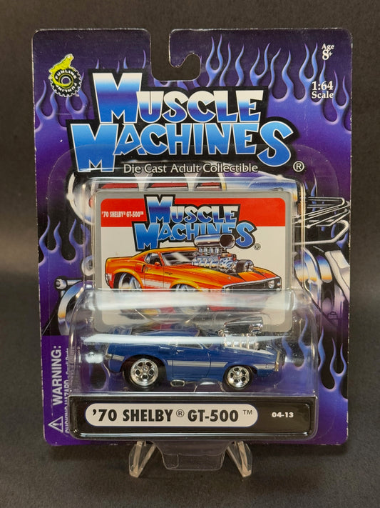 2004 Muscle Machines 04-13 '70 Shelby GT-500, Blue