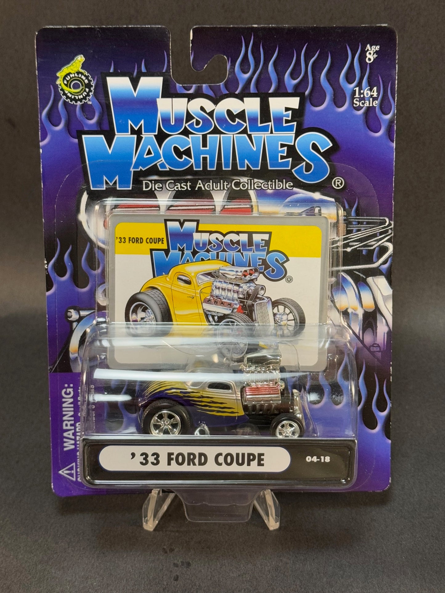 2004 Muscle Machines 04-18 '33 Ford Coupe, Silver