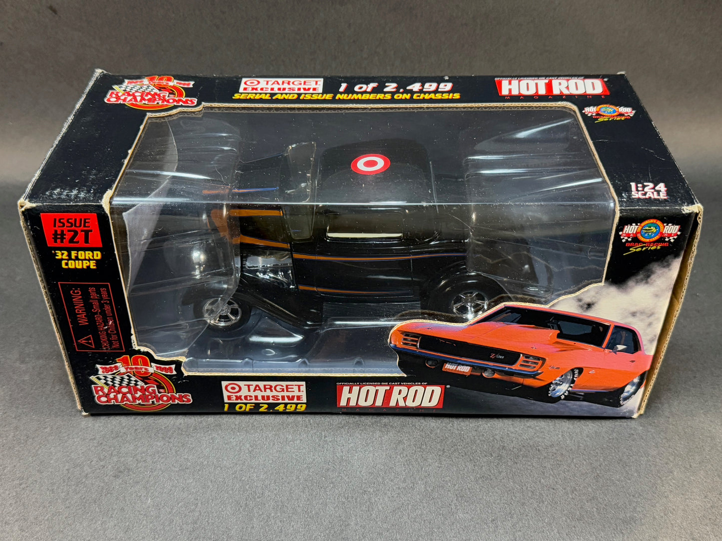 1999 Racing Champions 1:24 Hot Rod Magazine #2T '32 Ford Coupe, Black