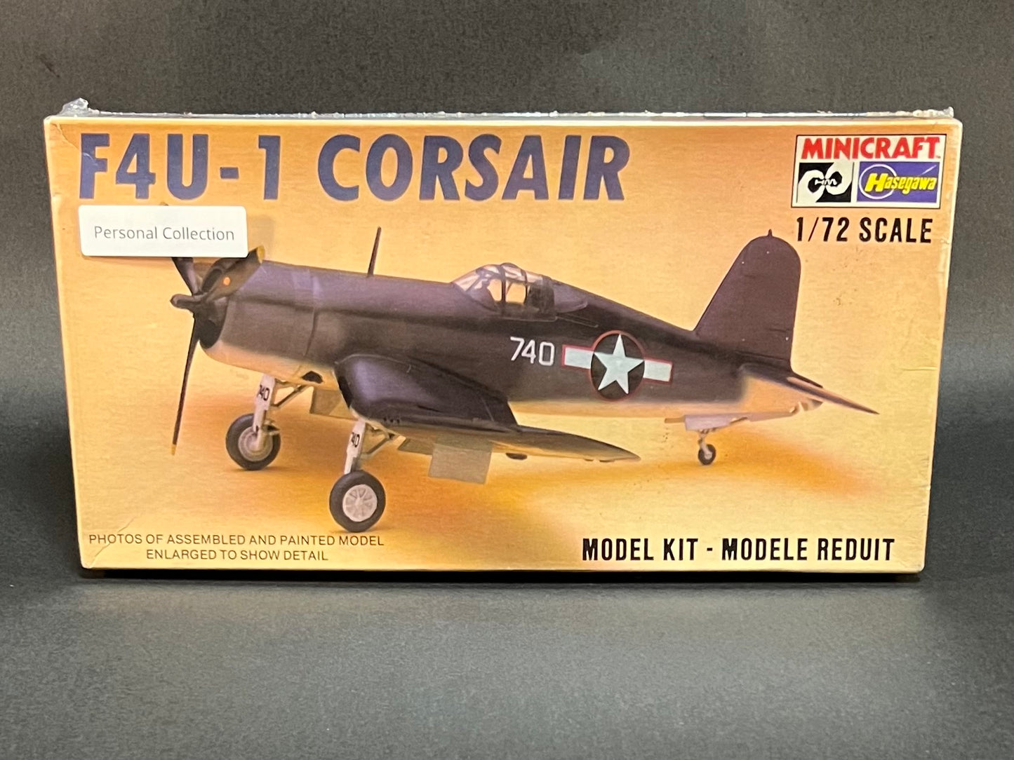 MiniCraft Hasegawa Model Kit 1179 1:72 Scale F4U-1 Corsair