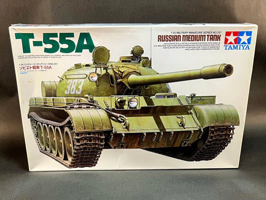 Tamiya Model Kit 35257 1:35 Scale T-55A Russian Medium Tank