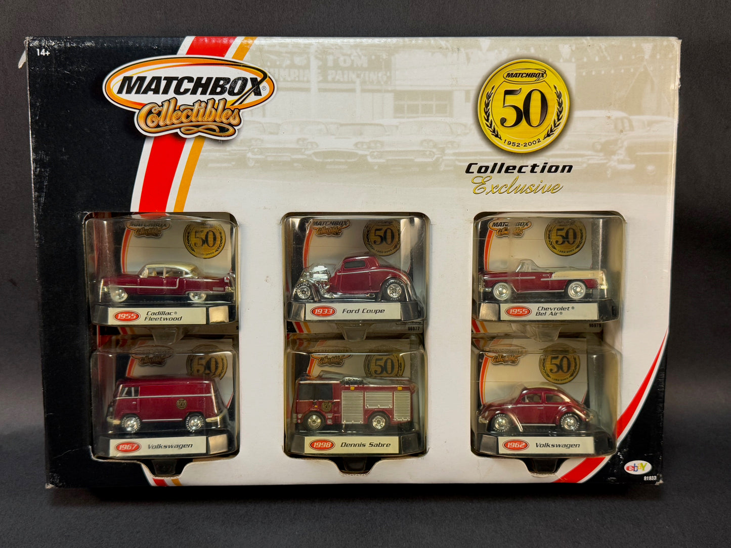 2001 Matchbox Collectibles Exclusive 6 Car 50th Anniversary Set