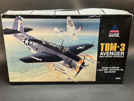 Accurate Miniatures Model Kit 3404 1:48 Scale TBM-3 Avenger 'Invasion of Okinawa'