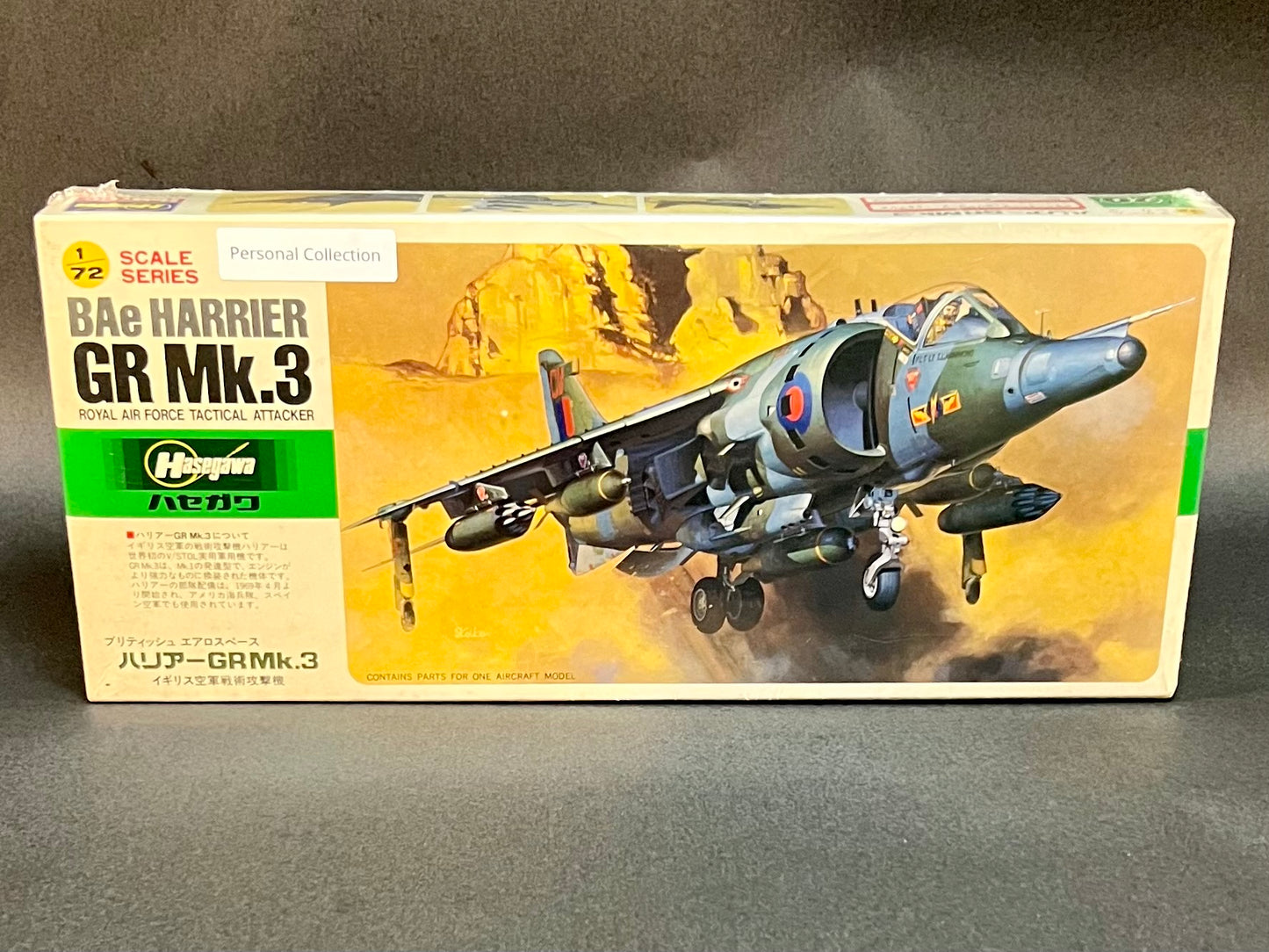 Hasegawa Model Kit D20 1:72 Scale BAe Harrier GR Mk.3