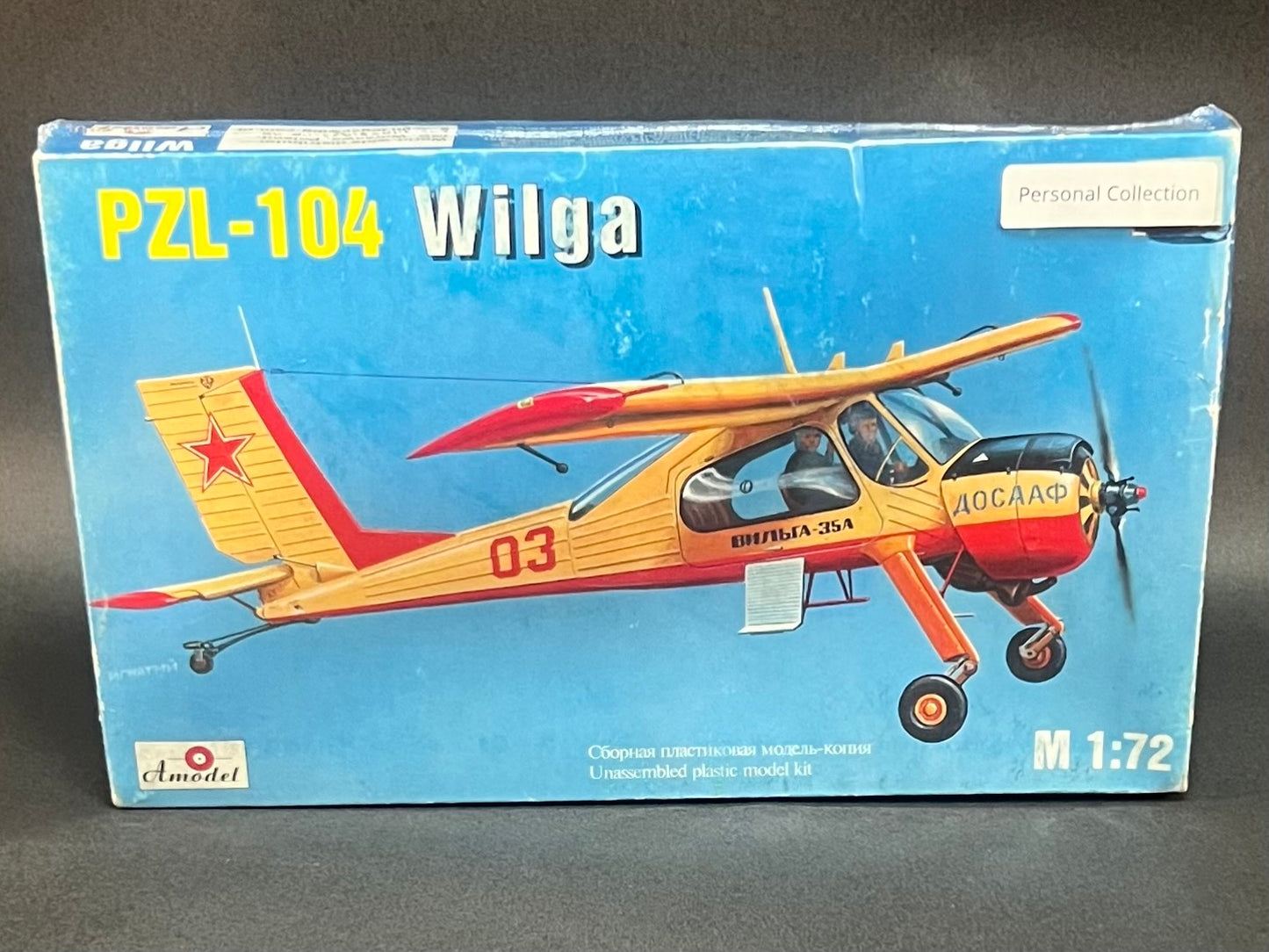 Amodel Model Kit 7232 1:72 Scale PZL-104 Wilga