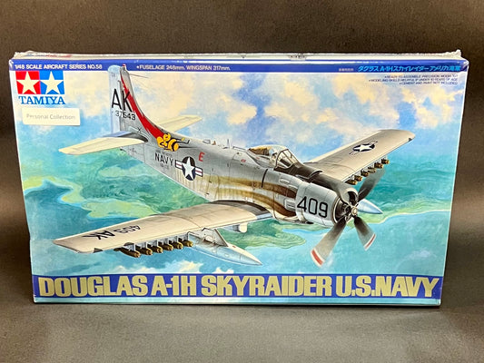 Tamiya Model Kit 61058 1:48 Scale Douglas A-1H Skyraider US Navy