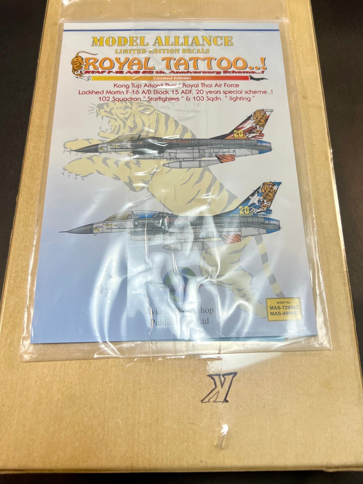 Hasegawa Model Kit V1 1:48 Scale General Dynamics F-16A Plus Fighting Falcon