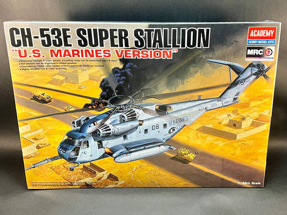 Academy MRC Model Kit 12209 1:48 Scale CH-53E Super Stallion US Marine ...