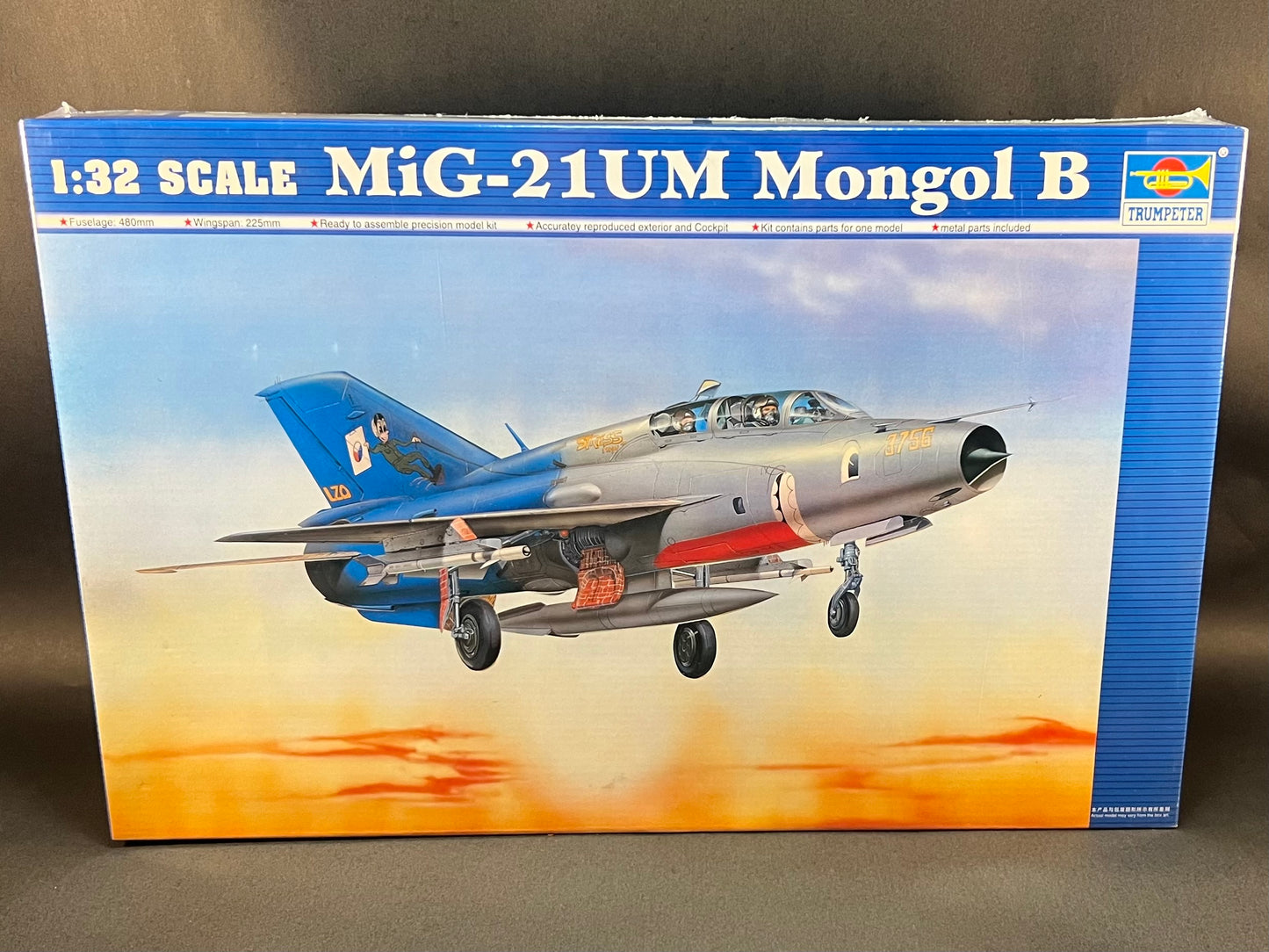 Trumpeter Model Kit 02219 1:32 Scale MiG-21UM Mongol B