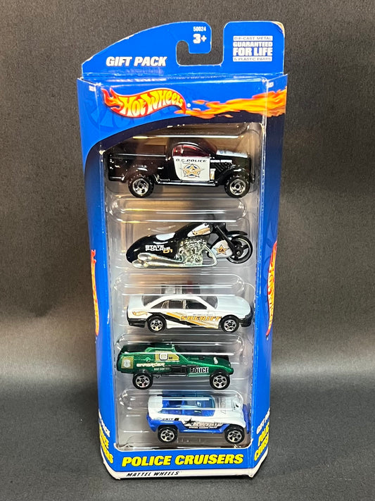 Hot Wheels 5 Car Gift Pack- Police Cruisers