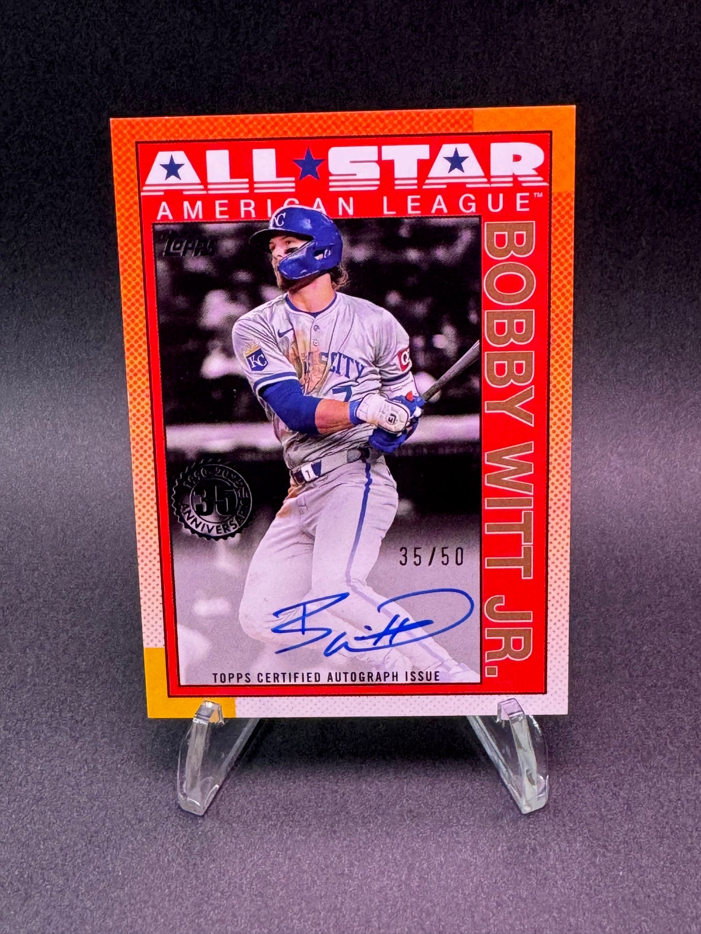 2025 Topps Series 2 All Star Gold /50 Bobby Witt Jr. Autograph Kansas City Royals