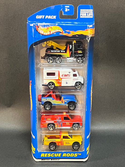 Hot Wheels 5 Car Gift Pack Rescue Rods