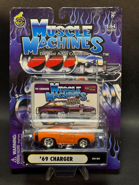 2003 Muscle Machines 03-34 '69 Charger, Orange