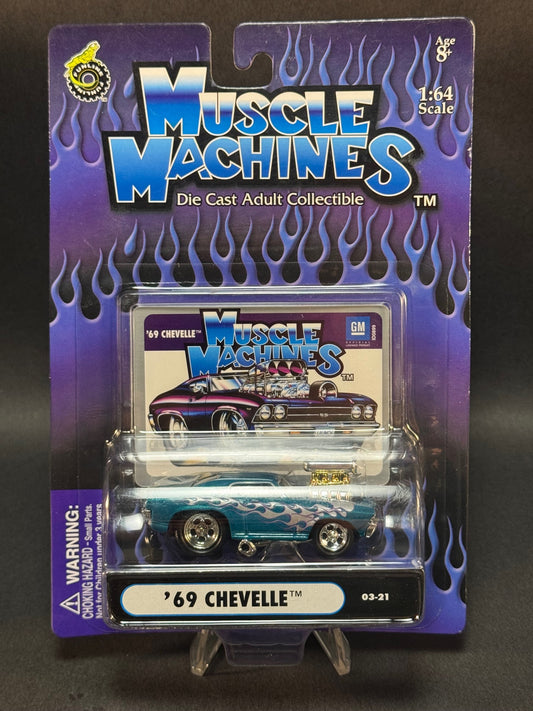 2003 Muscle Machines 03-21 '69 Chevelle, Blue