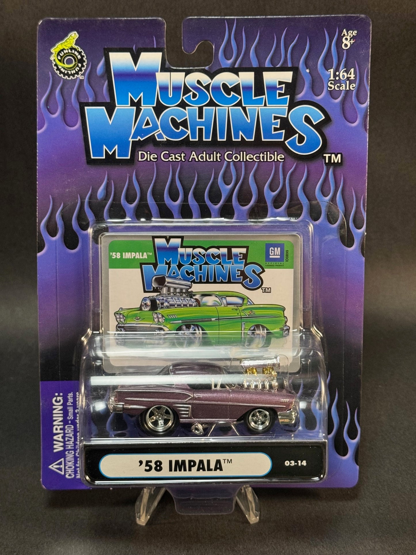 2003 Muscle Machines 03-14 '58 Impala, Purple