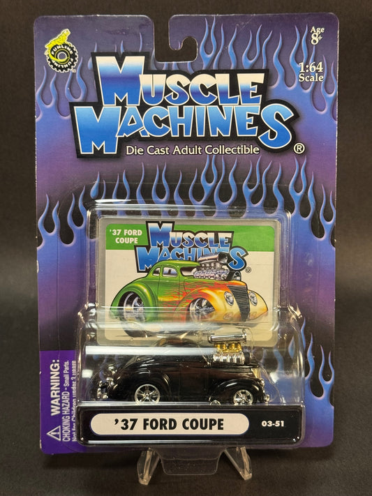 2003 Muscle Machines 03-51 '37 Ford Coupe, Black