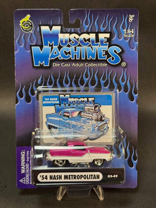 2003 Muscle Machines 03-49 '54 Nash Metropolitan, Pink and White